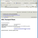 Screenshot Spam-Schadsoftware-E-Mail als HTML-Mail, aber ohne weitere Inhalte nachzuladen