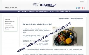 miradlo-Lieferservice Konstanz, von 2013 bis 2015