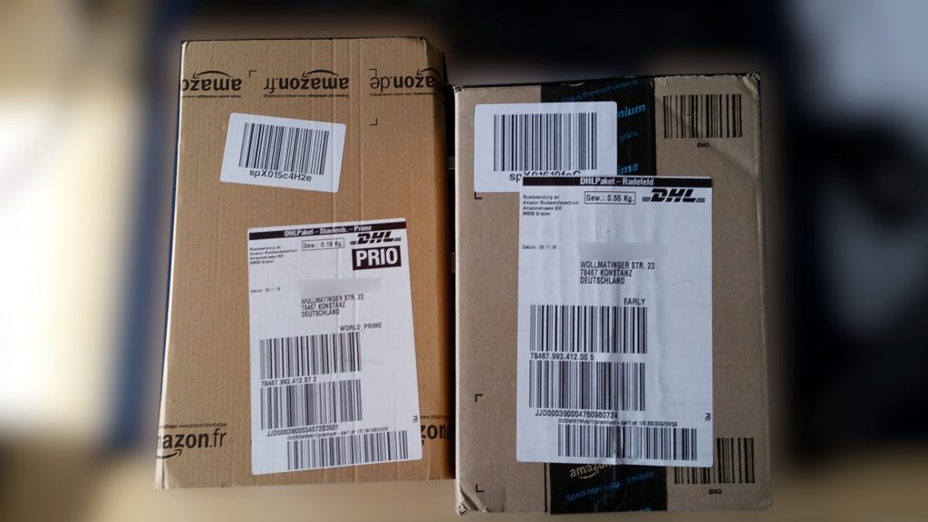 amazon Pakete und Päckle von amazon an amazon-Packstationen geliefert --- miradlo-Versanddepot Konstanz