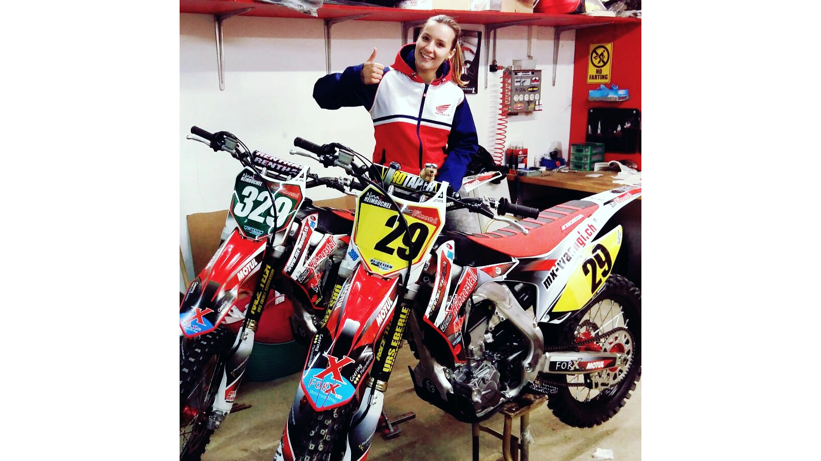 Startnummer 329 - Nina Heimbüchel- Motocross-Adventskalender - miradlo Versanddepot