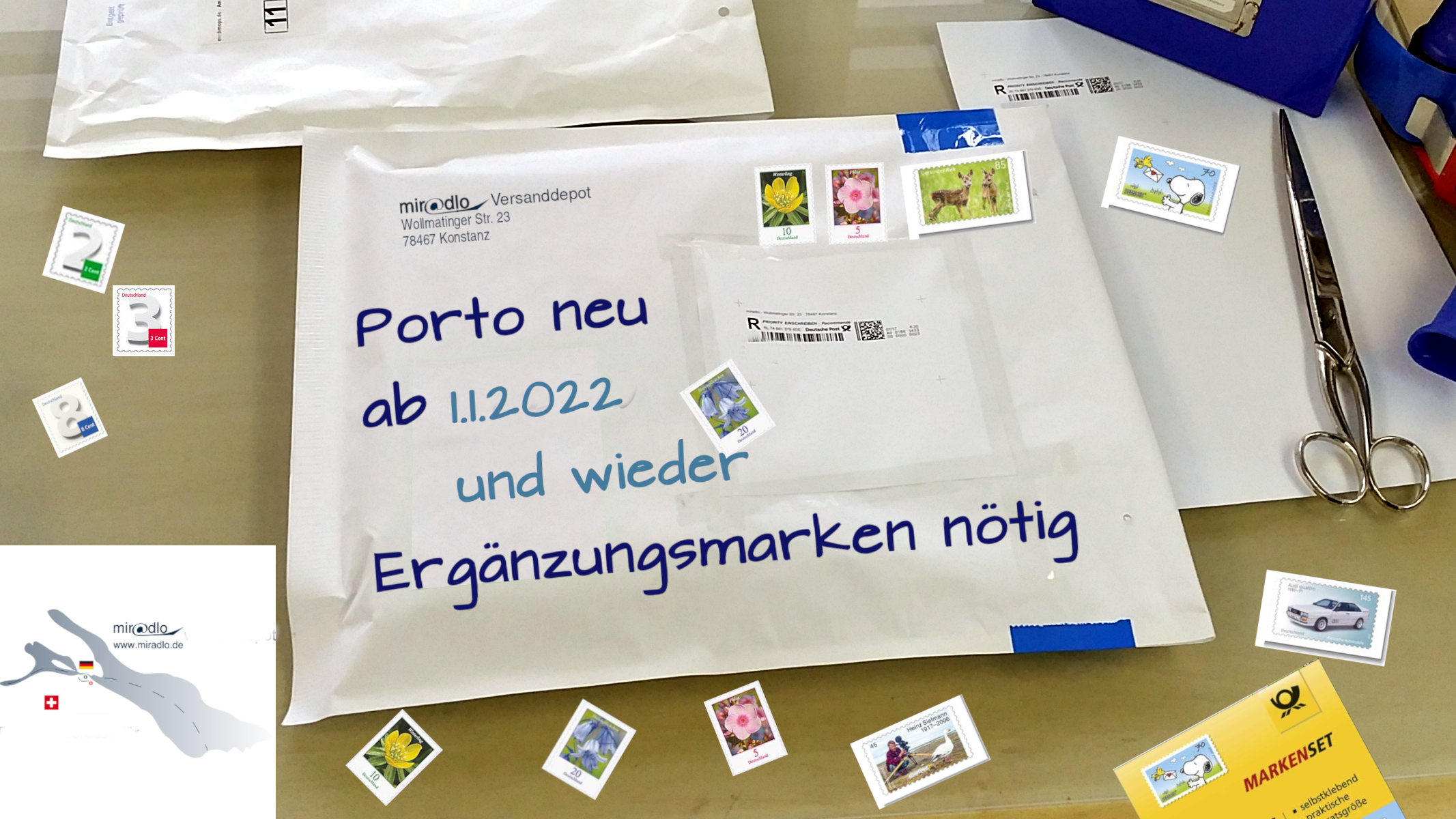 Briefe, Briefmarken viele Ergänzungseinzelmarken